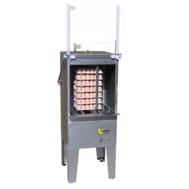 The Morsink 252 Eggwasher we sell thoroughly cleans your eggs and makes them clean and useable.
